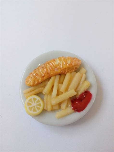 Miniature Fish And Chips Felt