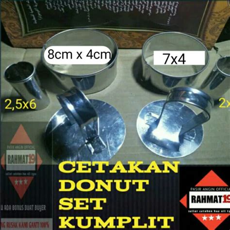 Jual Cetakan Donat Set Isi Atau Isi Penekan Adonan Pengrata Adonan