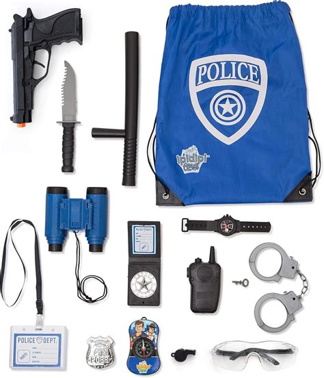 Police Role Play Kit 15 Piece Cop Toy Set Gun Badge