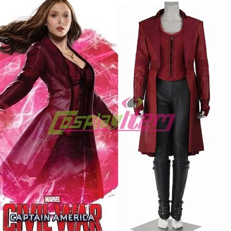 Captain America Civil War Scarlet Witch Costume Adult Wanda Maximoff