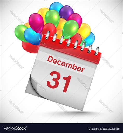 Calendar for new year Royalty Free Vector Image