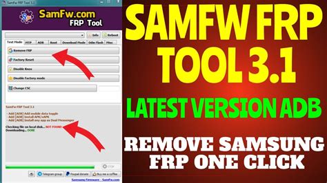 SamFw FRP Tool 3 1 Remove Samsung FRP One Click 2022 YouTube