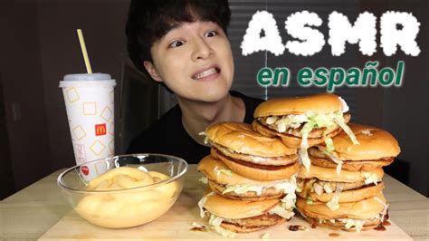 Asmr Comiendo Hamburguesas De Macdonald Coreano Sonido De Comer