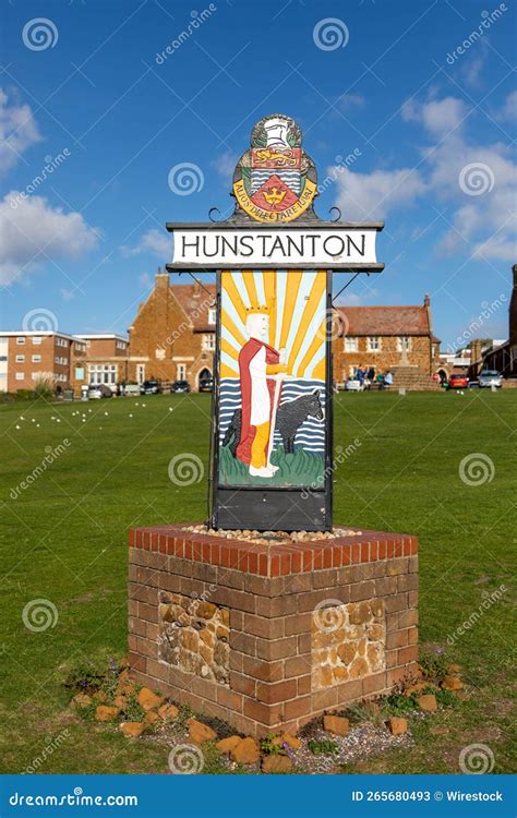 Hunstanton Town Sign Editorial Photo Cartoondealer