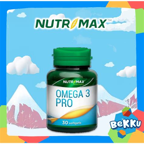 Jual Nutrimax Omega 3 Pro With Vitamin E Isi 30 Kapsul Lunak Vitamin