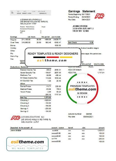 Pin On Bank Statement Psd Template