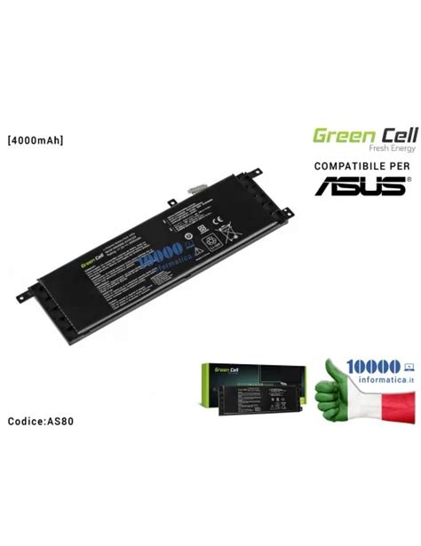 As Batteria B N Green Cell Compatibile Per Asus X X M X