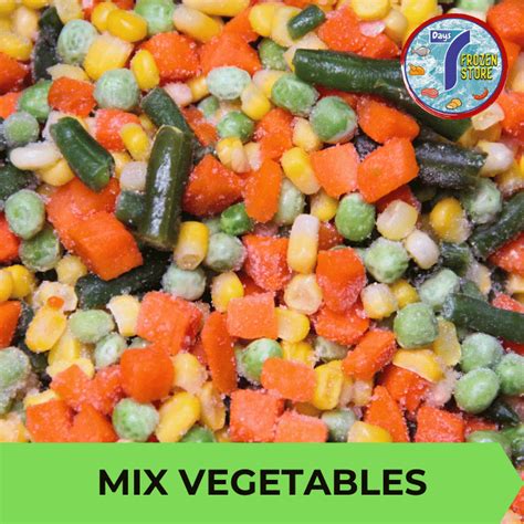 Jual Mix Vegetables Sayuran Beku Frozen Kemasan 1 Kg Shopee Indonesia