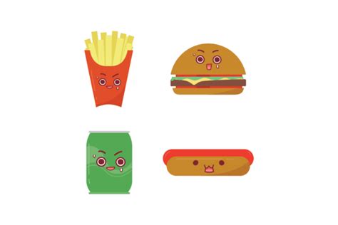 Kawaii Food Graphic Design Art Bundle Graphic by rhagonstudio ...