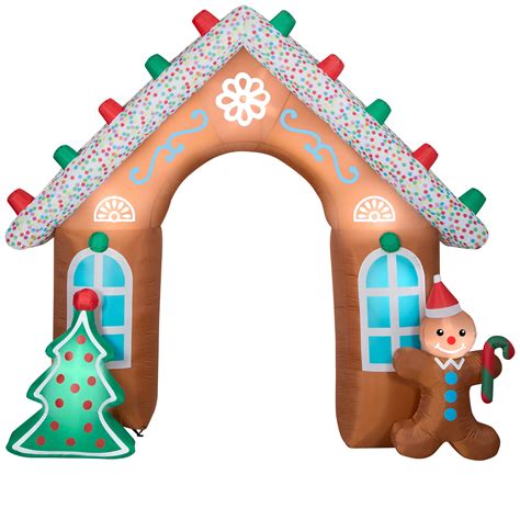 8 5ft Airblown® Inflatable Christmas Gingerbread Archway Michaels