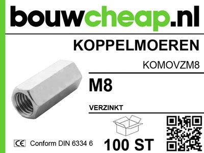 Koppelmoer M8 DIN 6334 6 Bouwcheap Nl