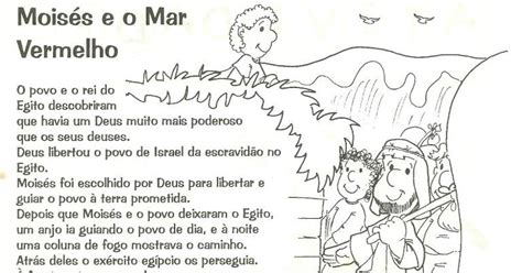 CANTINHO DAS HISTÓRIAS BÍBLICAS LIÇÃO BÍBLICA INFANTIL MOISÉS E O MAR