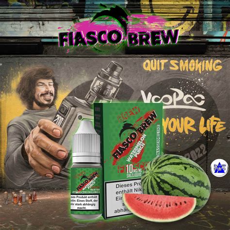 Fiasco Brew Watermelon Punch Liquido Pronto 10 ML NicSalt