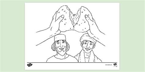 FREE Jesus Breaks Bread Colouring Colouring Sheets