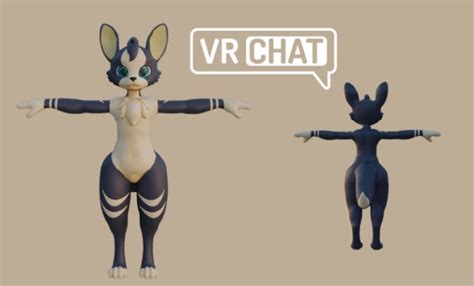 Create Custom Furry Vrchat Avatar Fursona For Vtuber Nsfw Vrc Avatar