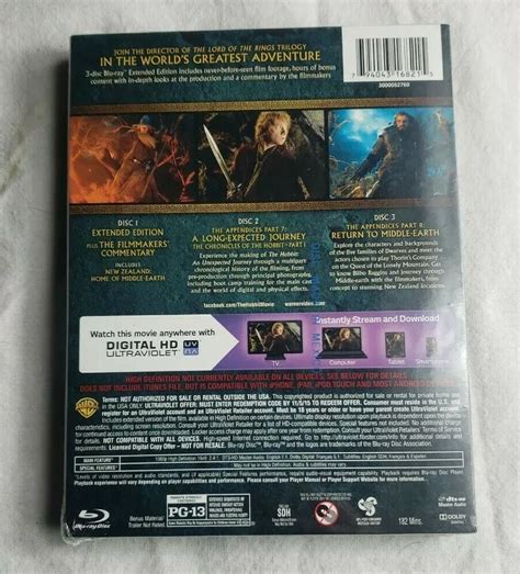 The Hobbit An Unexpected Journey Extended Edition Blu Ray Factory