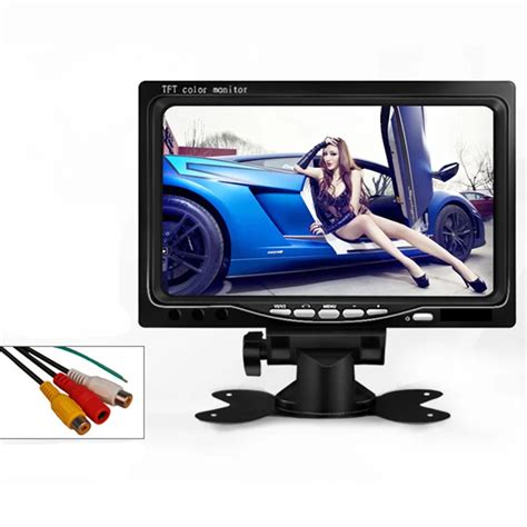 7 Inch Car Mirror Tft Lcd Display Car Monitor Rear View Reverse Backup