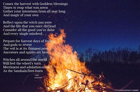 Samhain Fires - an original poem : r/pagan