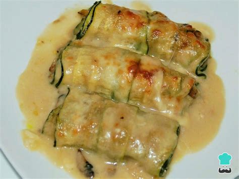 Canelones De Calabac N Rellenos De Setas