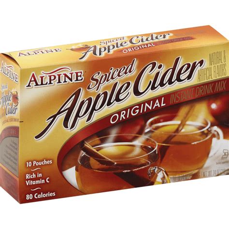 Alpine® Original Spiced Apple Cider Instant Drink Mix 10 074 Oz Pouches Cider Reasors