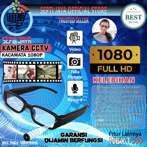 Jual Mini Spy Camera Kacamata Glasses Eyewear Full Hd P Action Cam