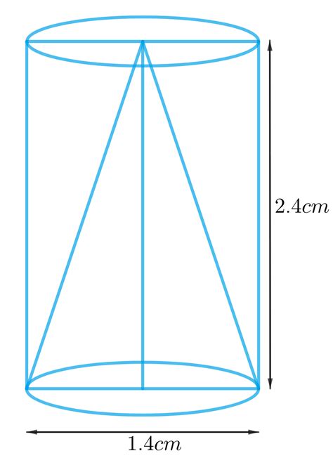 From A Solid Cylinder Whose Height Is 24 Cm And Diameter Of 14