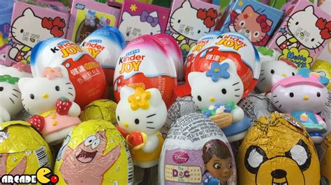 New Kinder Surprise Eggs Hello Kitty Surprise Eggs Kinder Chocolate Surprise Eggs Disney Barbie