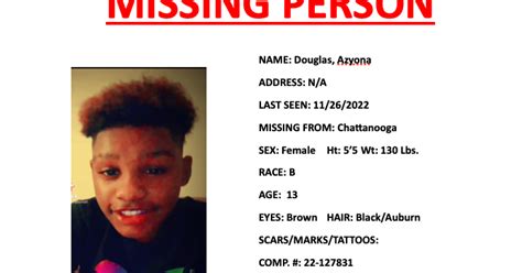 Update Missing Chattanooga 13 Year Old Located Police Say Local