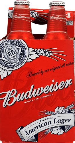 Budweiser American Lager, 4 bottles / 16 fl oz - Ralphs