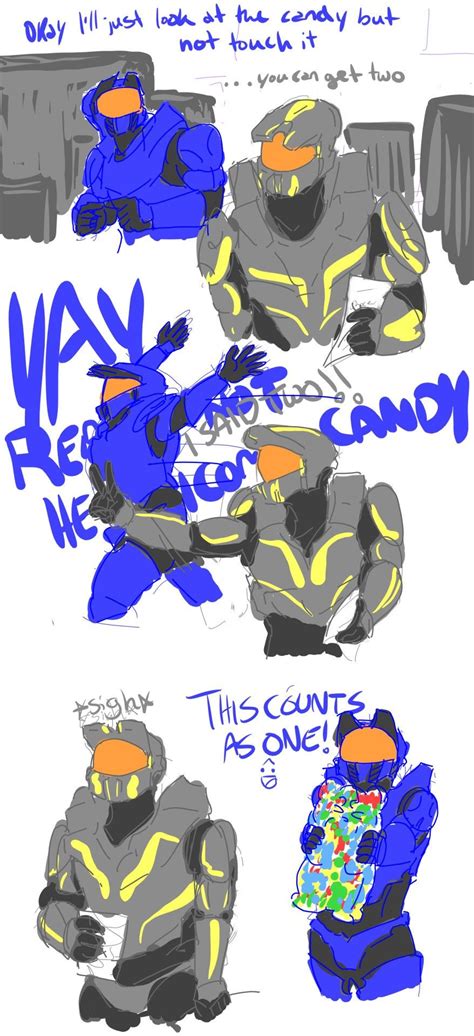 Pin By Puzzle47652 On Red Vs Blue Red Vs Blue Halo Funny Halo Drawings