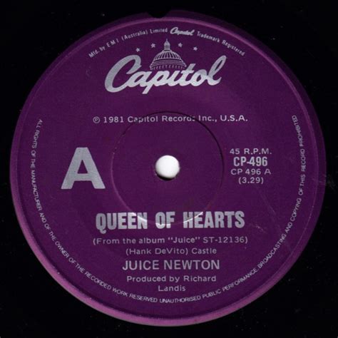 Juice Newton - Queen Of Hearts (1981, Vinyl) | Discogs