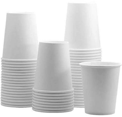 Light Weight White Disposable Recycle And Eco Friendly White Paper Cups Size Small At Best