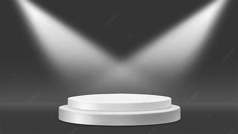 White Product Display With Podium Stand Stage Showcase Pedestal