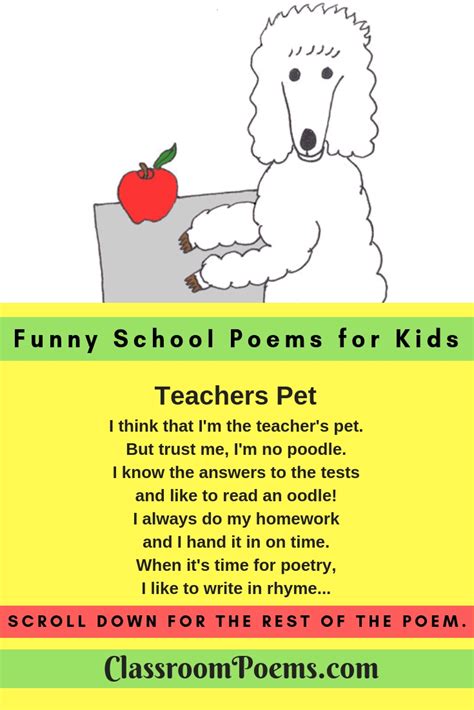 More Funny School Poems