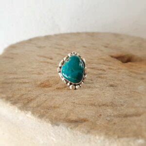 Bague chrysocolle argent BOHÈME OMYOKI bijoux de créateur