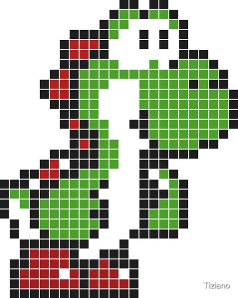 Yoshi Mario Pixel Art Grid Pixel Art Grid Gallery | Images and Photos ...