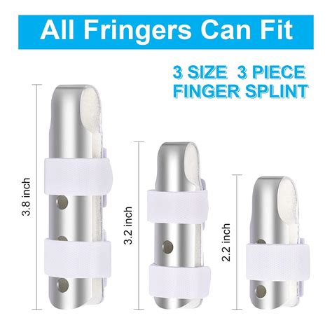 Sopito Finger Splint Pcs Set Support Brace For Broken Fingers