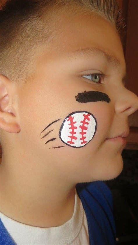 Sports Day Baseball Cubs Face Paint Cubs Baseball ⚾💙 Cubs Baseball