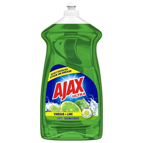 Ajax Ultra Liquid Dish Soap Lime Scent Vinegar