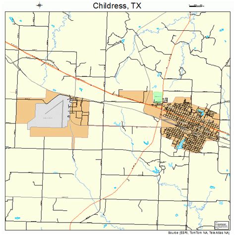 Childress Texas Street Map 4814668