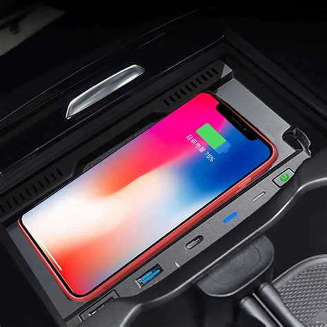 Car Qi Wireless Charger Fast Phone Charger Charging Pad Plate For