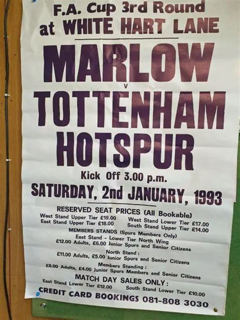 Marlow Fc Tottenham Hotspur And Some Incredible Fa Cup Consistency