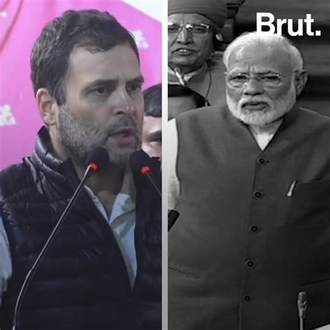 Rahul Gandhi Vs. Narendra Modi In Parliament | Brut.