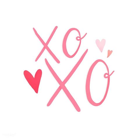 Xoxo With Love And Romance Vector Free Image By Rawpixel Aum