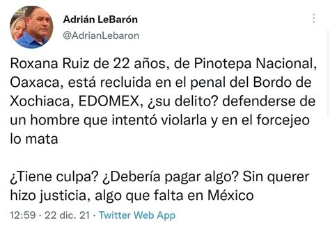 Roxana Mujer Presa Por Matar A Su Agresor Solo Se Defendió Adrián