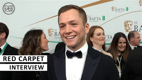 Taron Egerton BAFTAs 2023 Red Carpet Interview Black Bird Rocketman