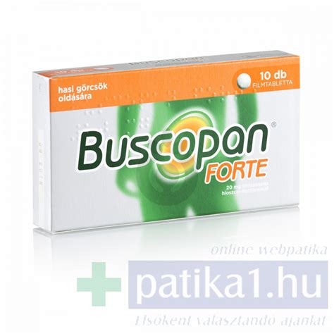 Buscopan Forte Mg Filmtabletta X Patika Hu Web Ruh Z