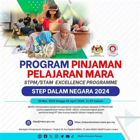 Program Pinjaman Pelajaran Mara Lepasan Stpm Stam Excellent Programme