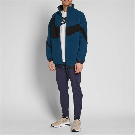 Nike Reversible Swoosh Full Zip Jacket Blue Force And Black End