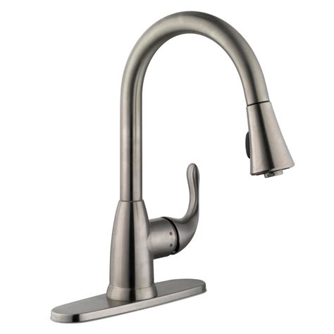 Glacier Bay Market Single Handle Pull Down Sprayer Kitchen Faucet In